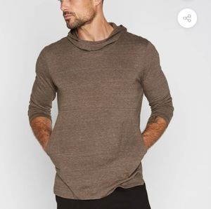 Mika Jaymes 3/4 Sleeve cowl neck visor hoodie